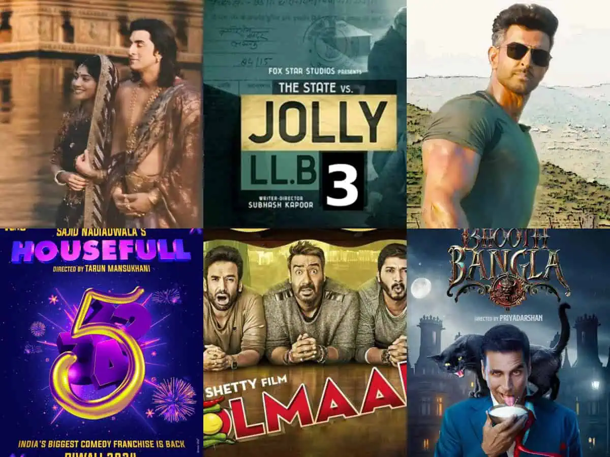 Bollywood blockbusters 2025 poster featuring upcoming films and stars