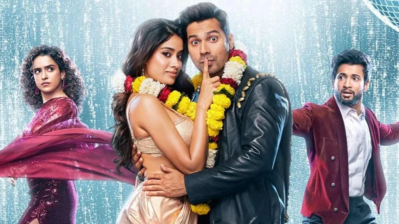 Janhvi Kapoor and Varun Dhawan in Sunny Sanskari Ki Tulsi Kumari movie scene