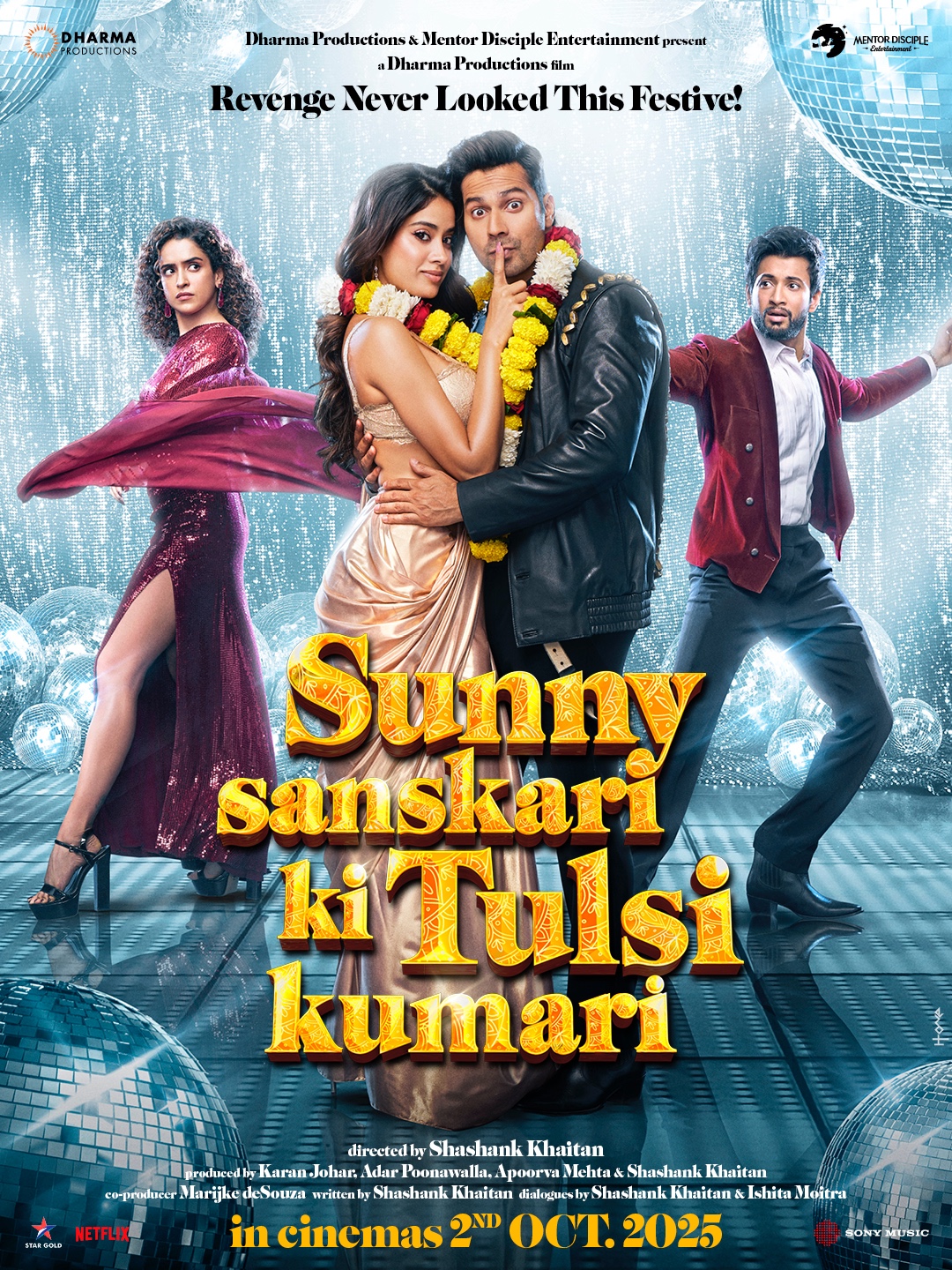 Poster of Sunny Sanskari Ki Tulsi Kumari featuring Varun Dhawan and Janhvi Kapoor