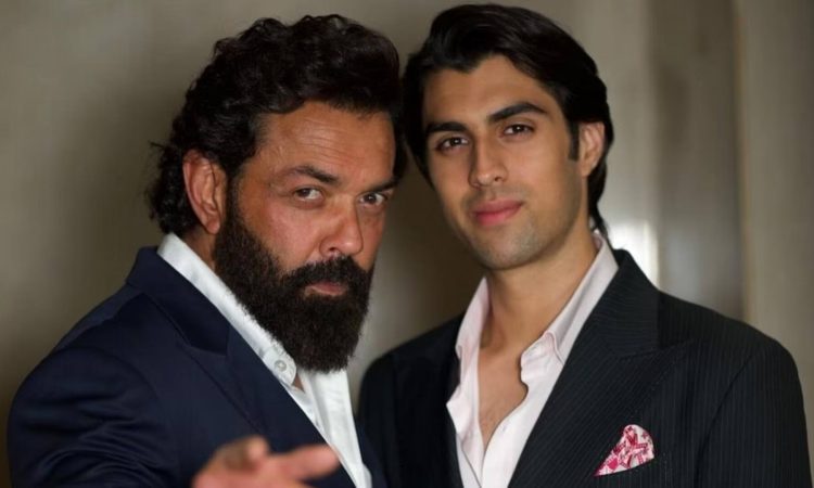 Aryaman Deol with Bobby Deol hinting at Bollywood debut