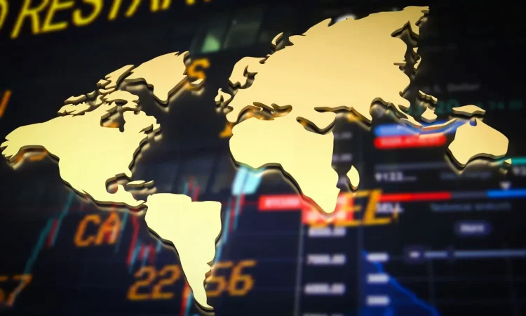 Global news headlines reflecting changes in politics and economy