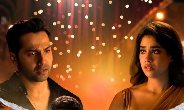 Janhvi Kapoor and Varun Dhawan walking the ramp at Bombay Times Fashion Week in Sunny Sanskari Ki Tulsi Kumari outfits