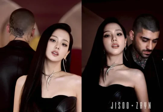 Jisoo and Zayn Malik performing “Eyes Closed” emotional duet