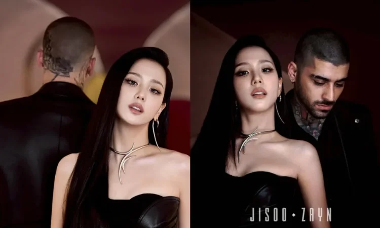 Jisoo and Zayn Malik performing “Eyes Closed” emotional duet