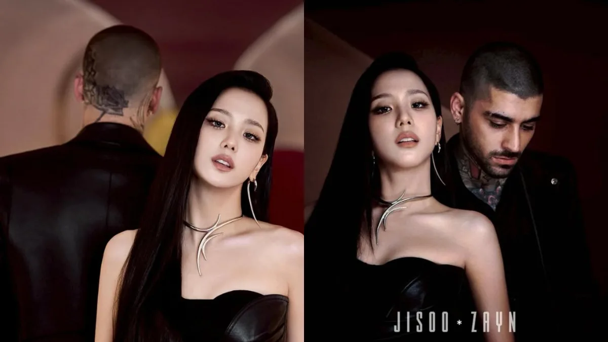 Jisoo and Zayn Malik performing “Eyes Closed” emotional duet