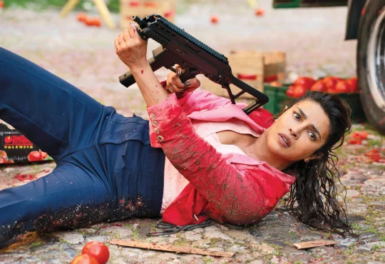 Bollywood director using AI-powered visual effects technology on film set