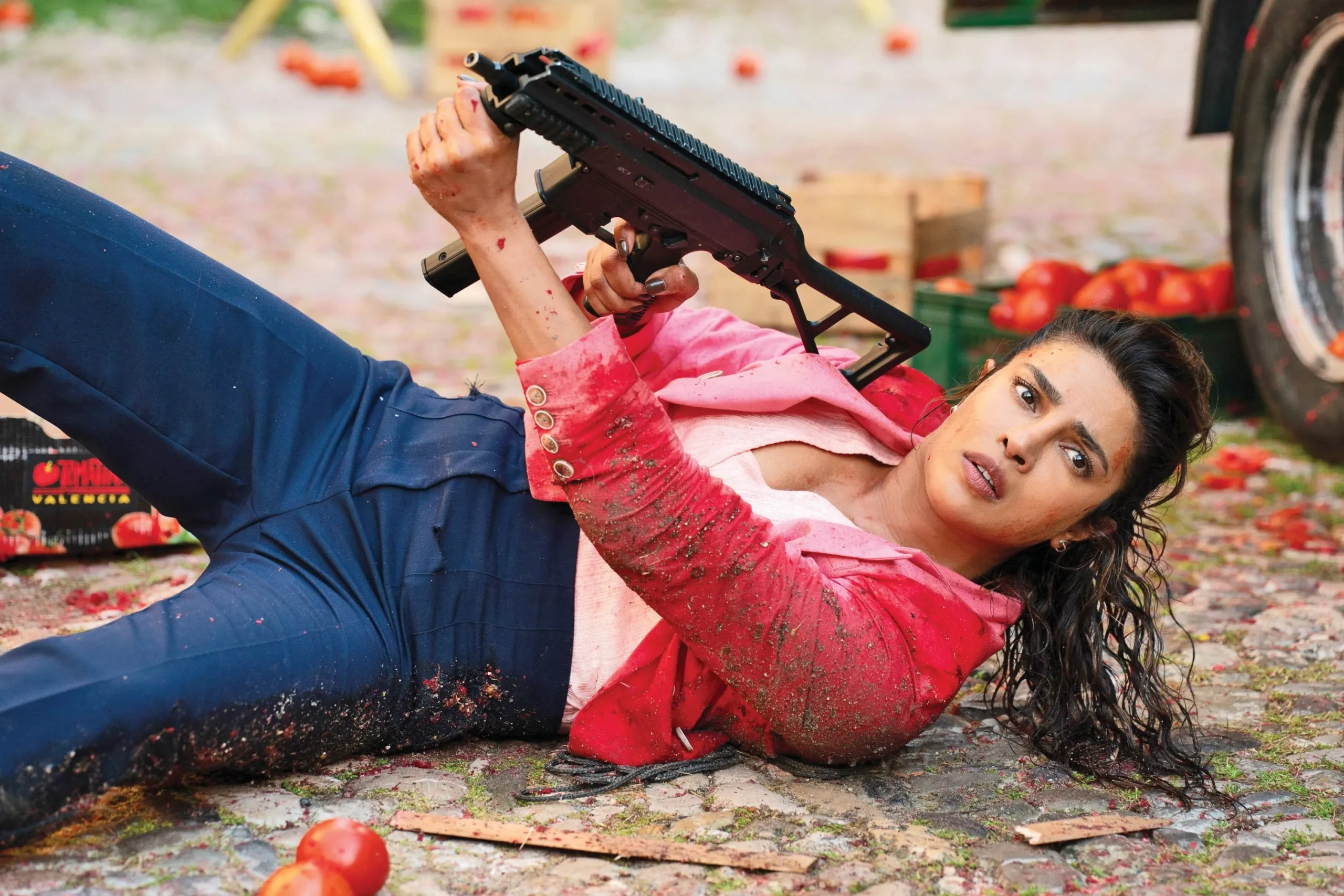 Bollywood director using AI-powered visual effects technology on film set