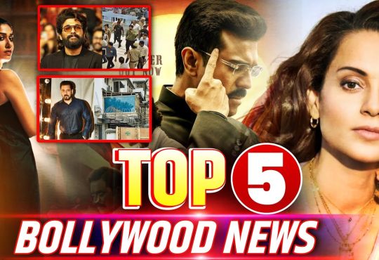 Bollywood celebrities at a glamorous event discussing the latest Hindi film rumors