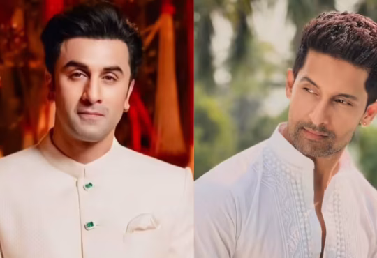 Ravie Dubey with Ranbir Kapoor on the set of Ramayana, discussing their roles