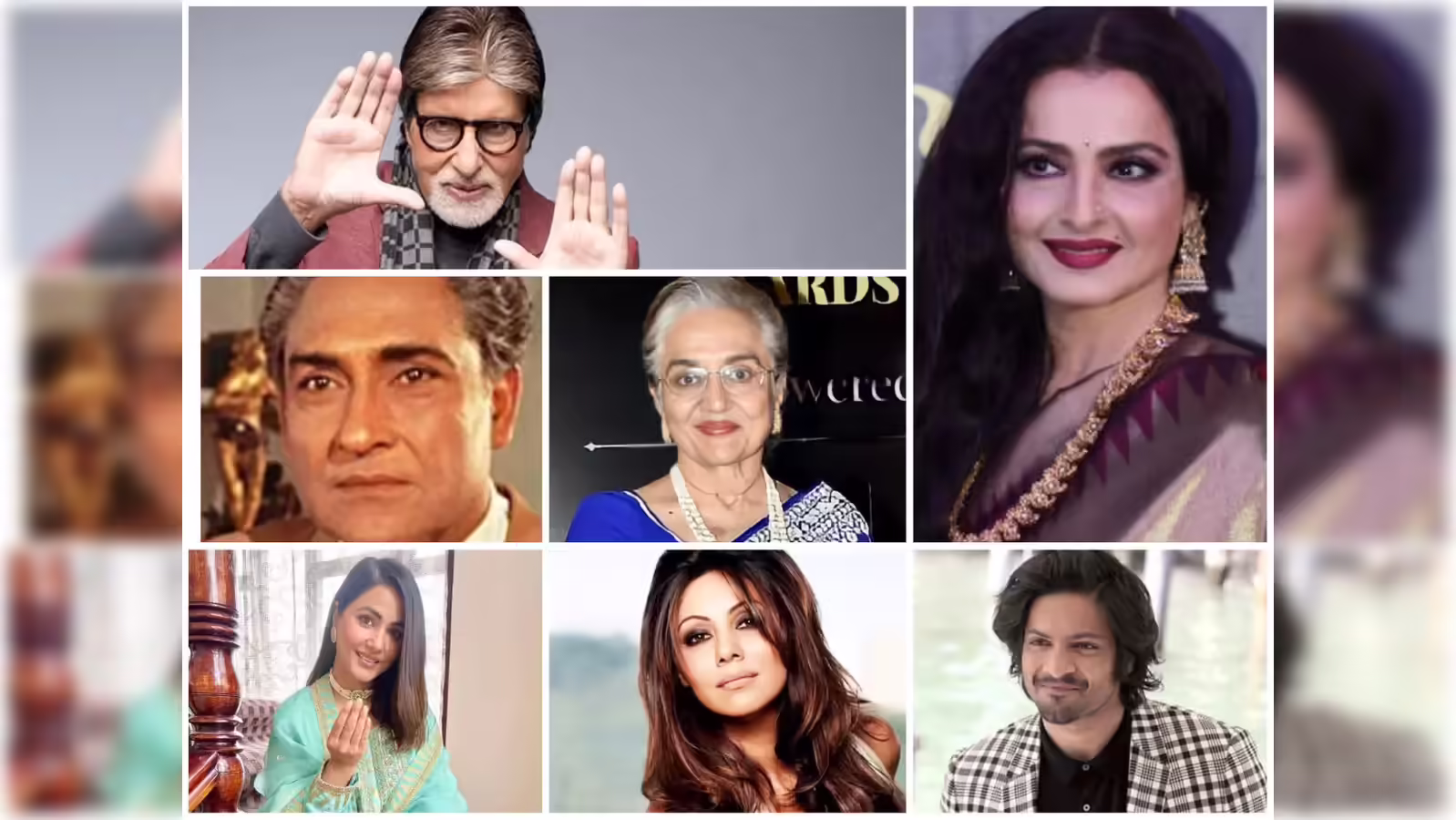 Rekha, Amitabh Bachchan, Aneet Padda, and Prabhas celebrating their October 2025 birthdays