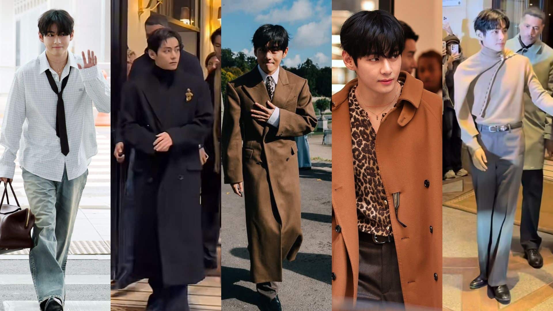 BTS’ V in Louis Vuitton at Paris Fashion Week 2026 showcasing effortless elegance