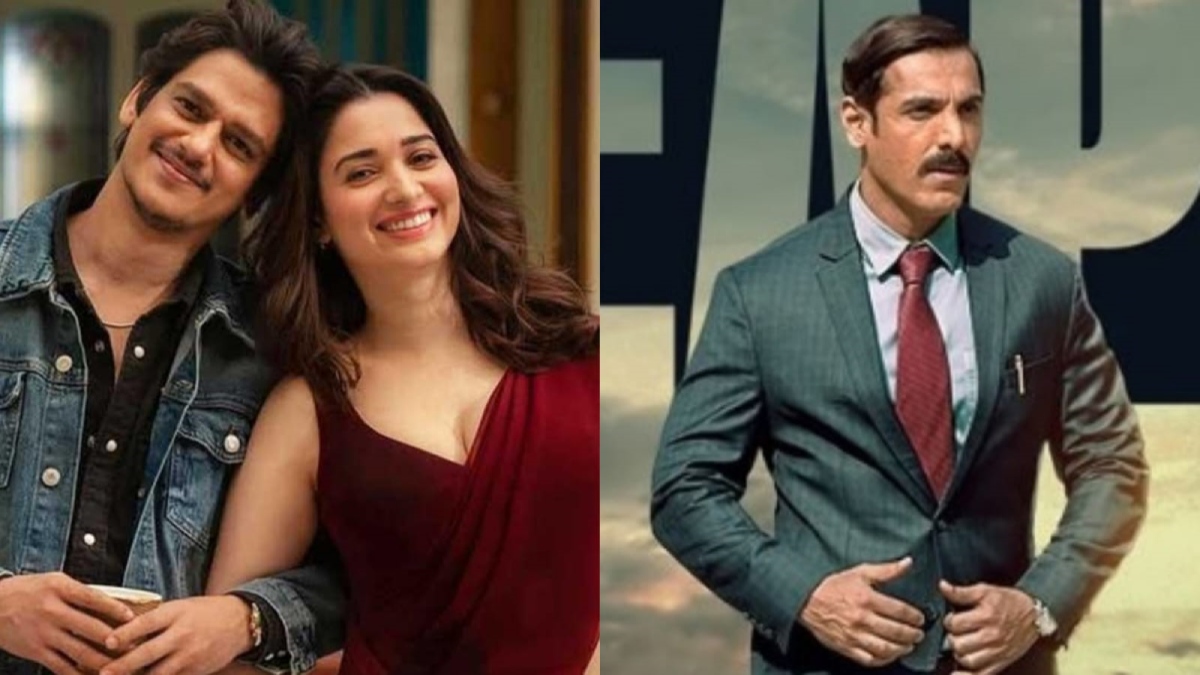 Bollywood celebrities at an award show with glamorous outfits, representing the latest Bollywood news