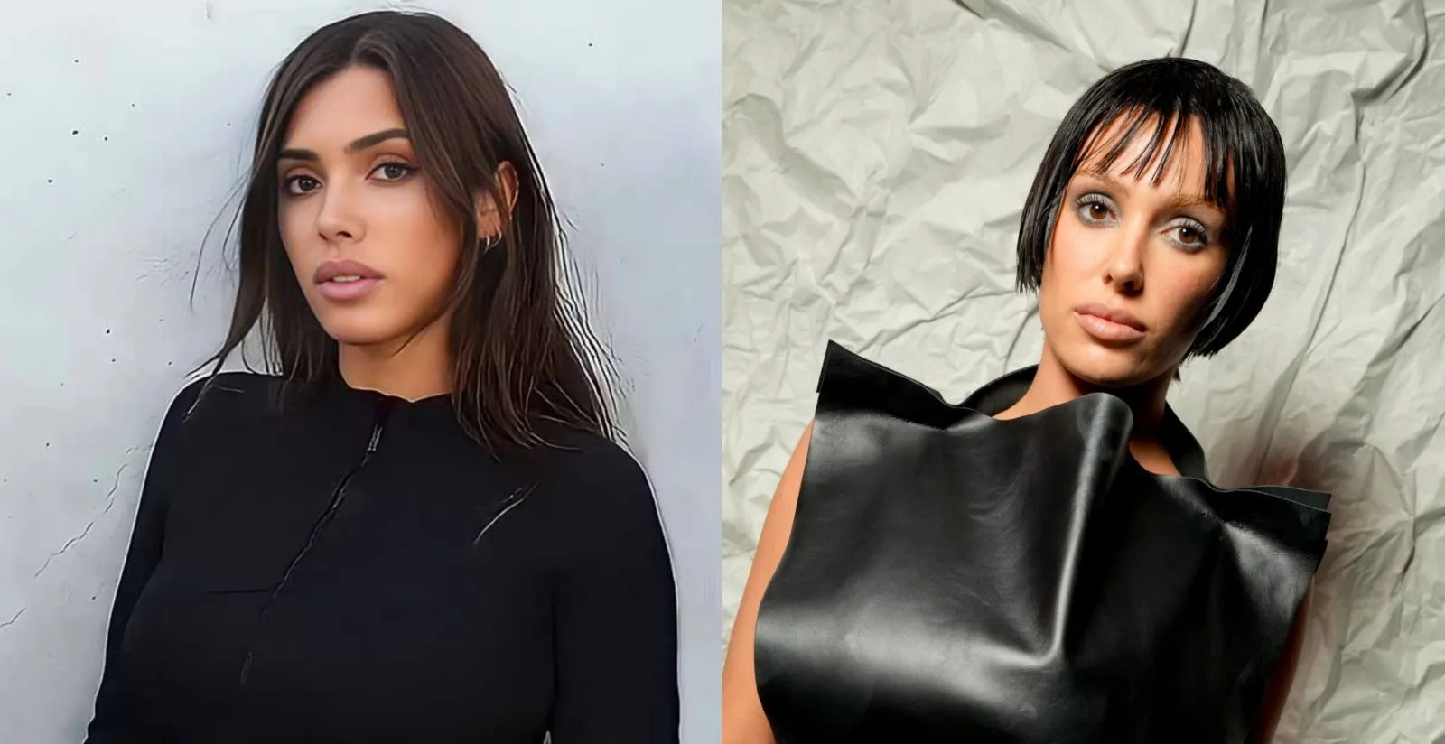 Bianca Censori wearing a minimalist architectural-inspired outfit