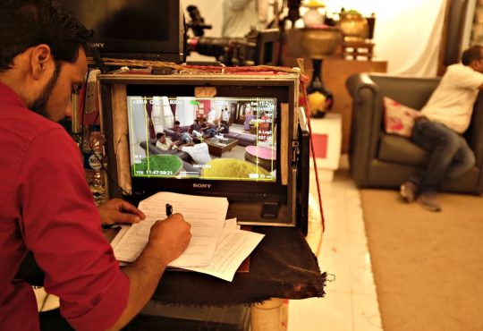 Bollywood behind-the-scenes drama with actors and film crew