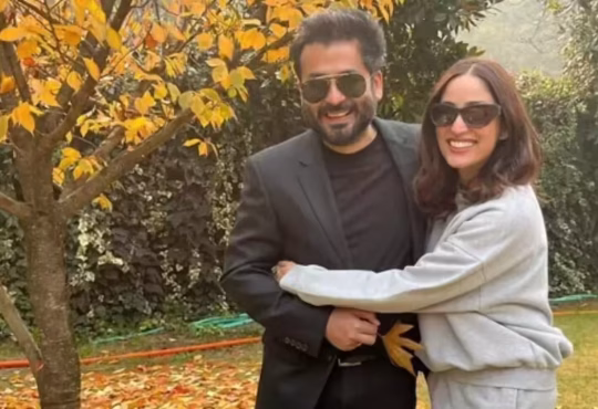 Divya Khosla Kumar on film set directing a movie scene