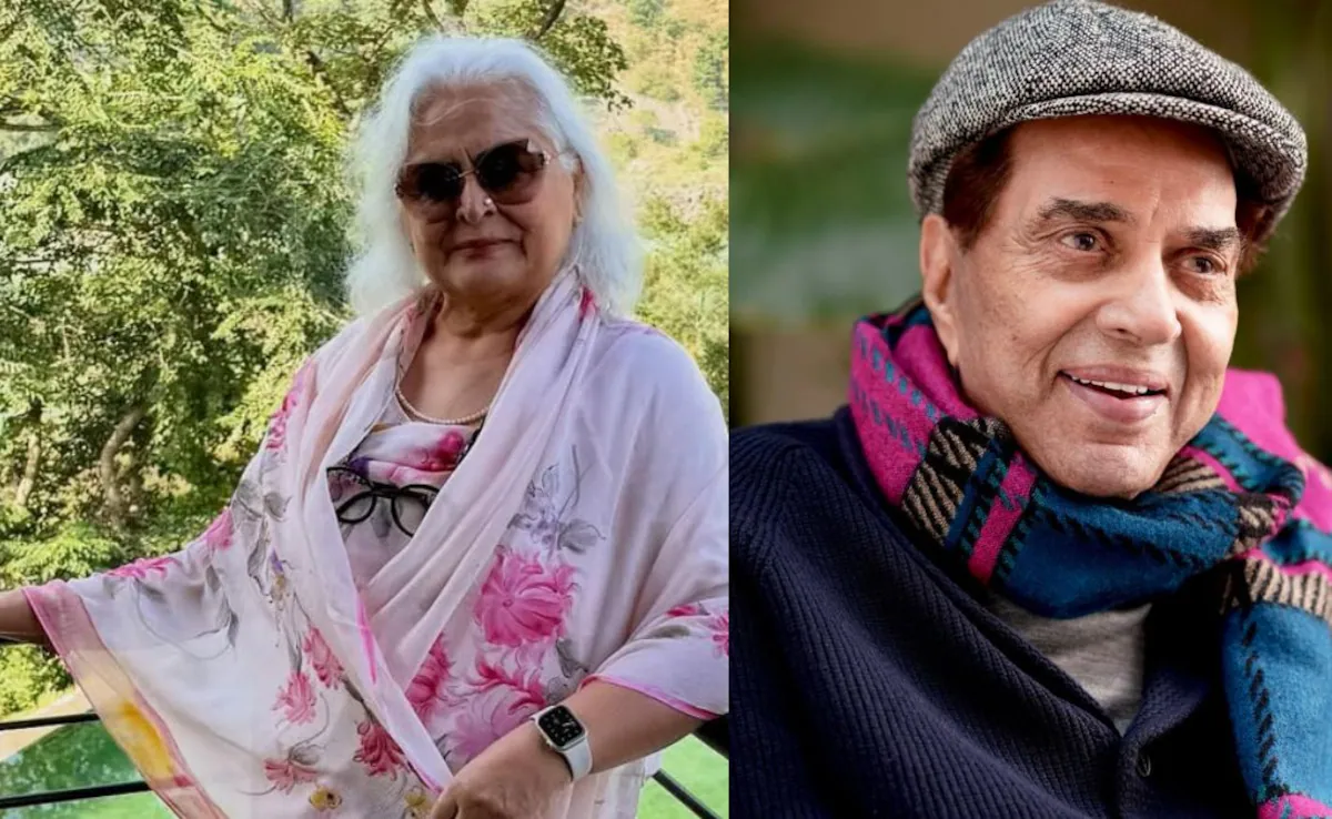 Bina Kak meeting Dharmendra for the first time in Bollywood