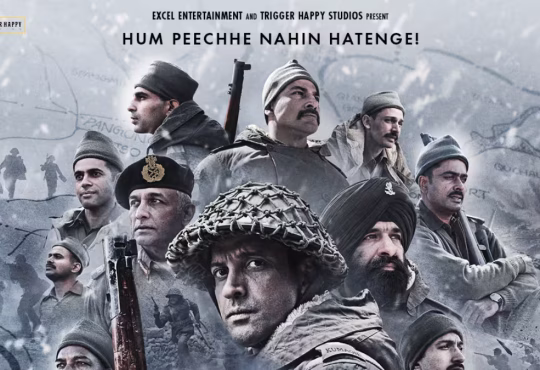 Farhan Akhtar portraying Major Shaitan Singh Bhati in 120 Bahadur, war drama releasing in defence theatres