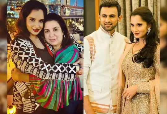 Sania Mirza with Farah Khan during emotional support moment