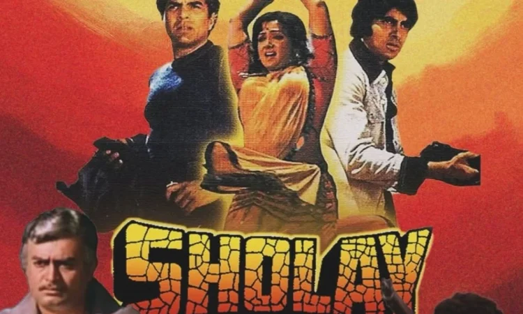 Amitabh Bachchan, Dharmendra, and Hema Malini on the set of Sholay – The Final Cut