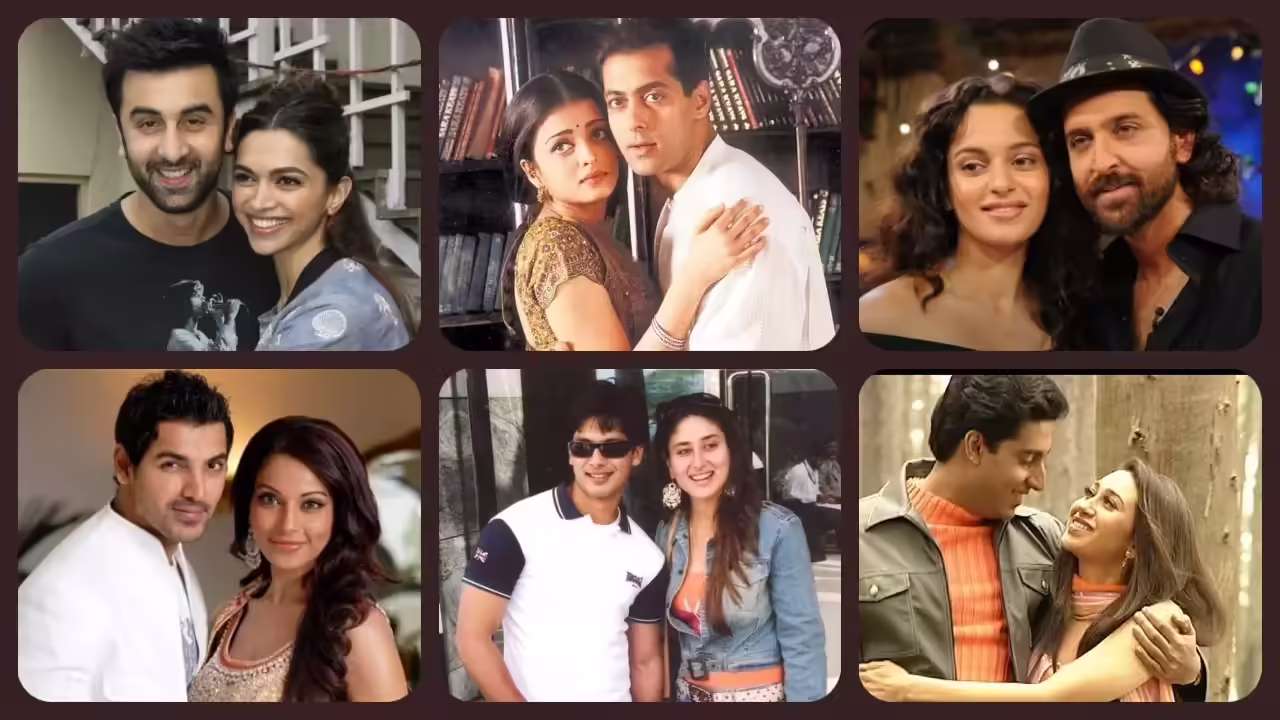 Bollywood stars discussing relationships, breakups, affairs, and patch-ups