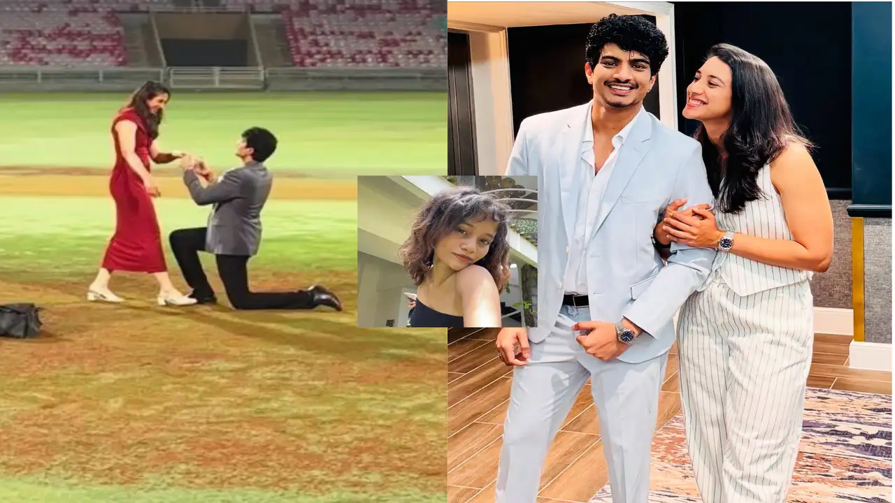 Smriti Mandhana wedding controversy image featuring Smriti Mandhana and Palash Muchhal during pre-wedding celebrations