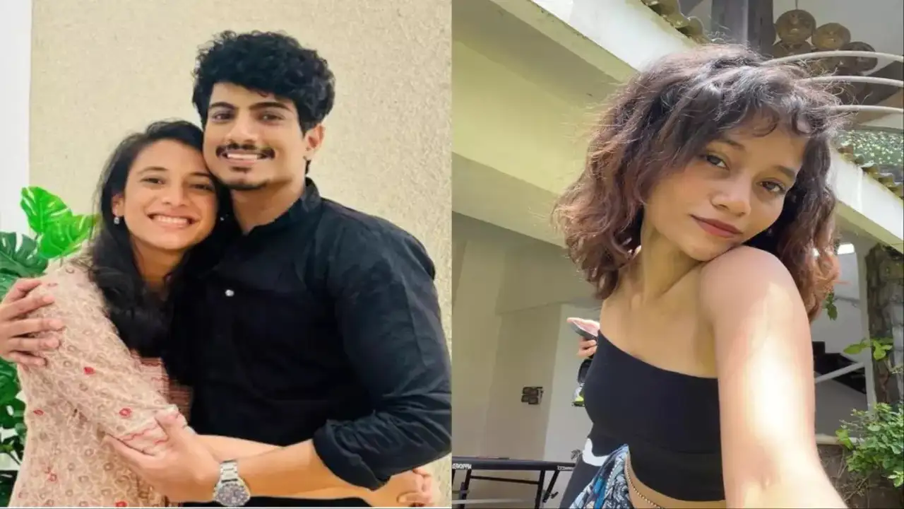 Palash Muchhal and Smriti Mandhana together at a public event, highlighting their relationship and viral photos