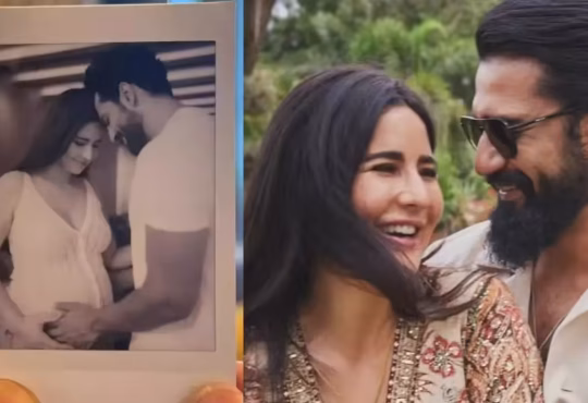 Katrina Kaif and Vicky Kaushal celebrating the birth of their baby boy