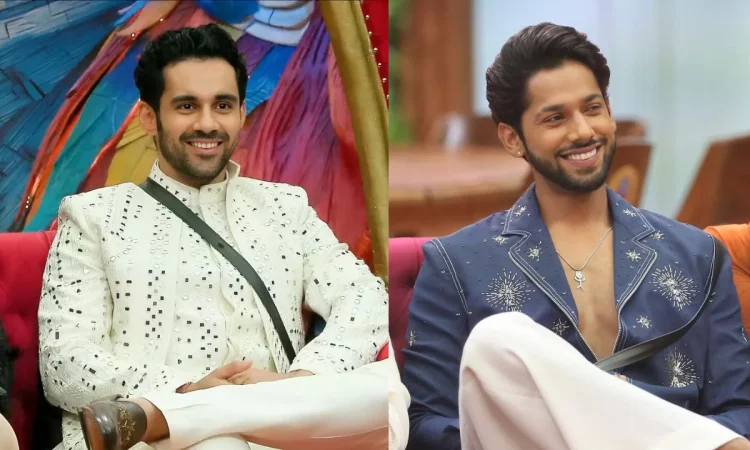 Abhishek Bajaj and Baseer Ali posing for Khatron Ke Khiladi promotion