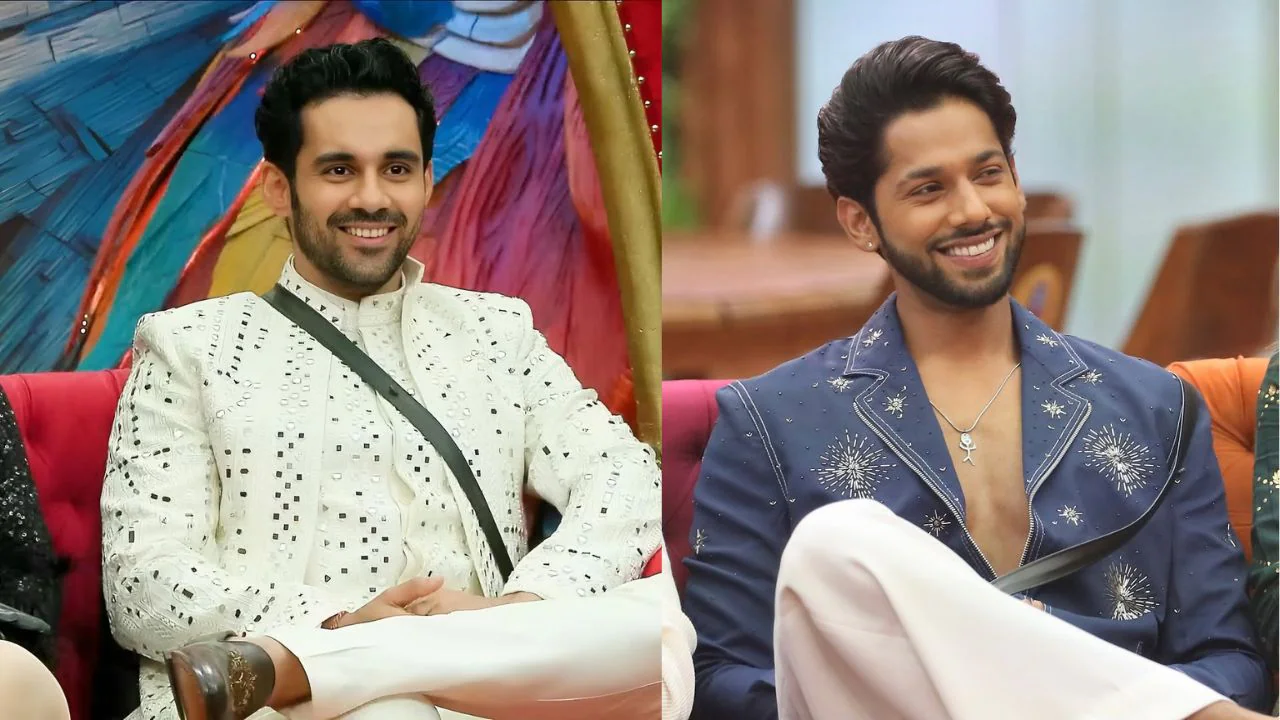 Abhishek Bajaj and Baseer Ali posing for Khatron Ke Khiladi promotion