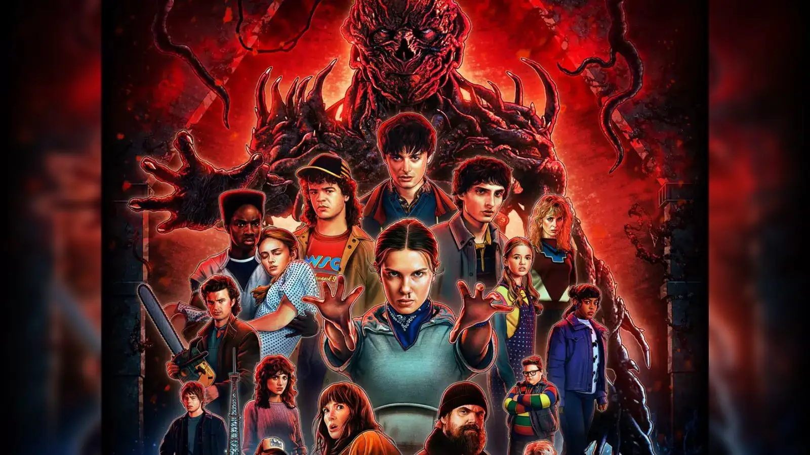 Stranger Things Season 5 final trailer poster featuring Hawkins and Eleven