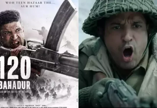 Farhan Akhtar as Major Shaitan Singh in 120 Bahadur