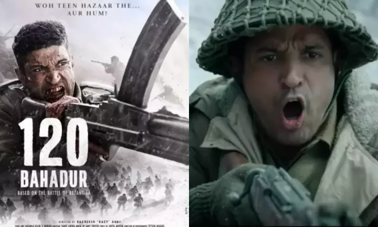 Farhan Akhtar as Major Shaitan Singh in 120 Bahadur