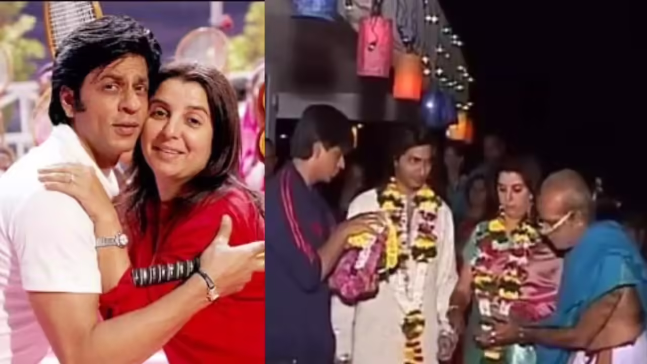 Shah Rukh Khan performing kanyadaan for Farah Khan at her wedding