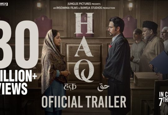 Haq box office collection day 1: Yami Gautam and Emraan Hashmi on screen