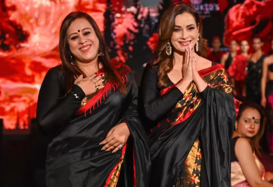 Assamese celebrity posing in traditional Mekhela Chador showcasing fashion and lifestyle trends