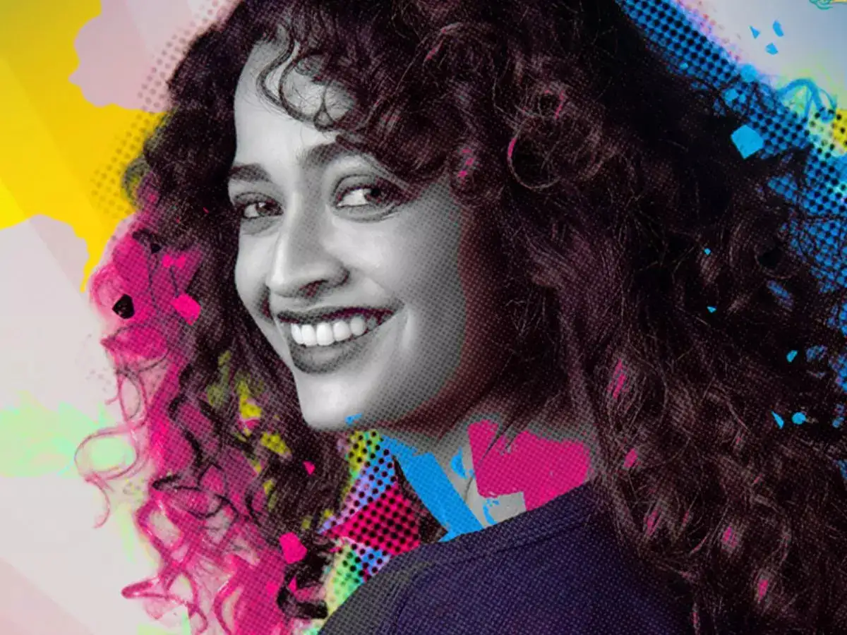 Anjali Sivaraman in a scene from Bad Girl Tamil movie promoting OTT release