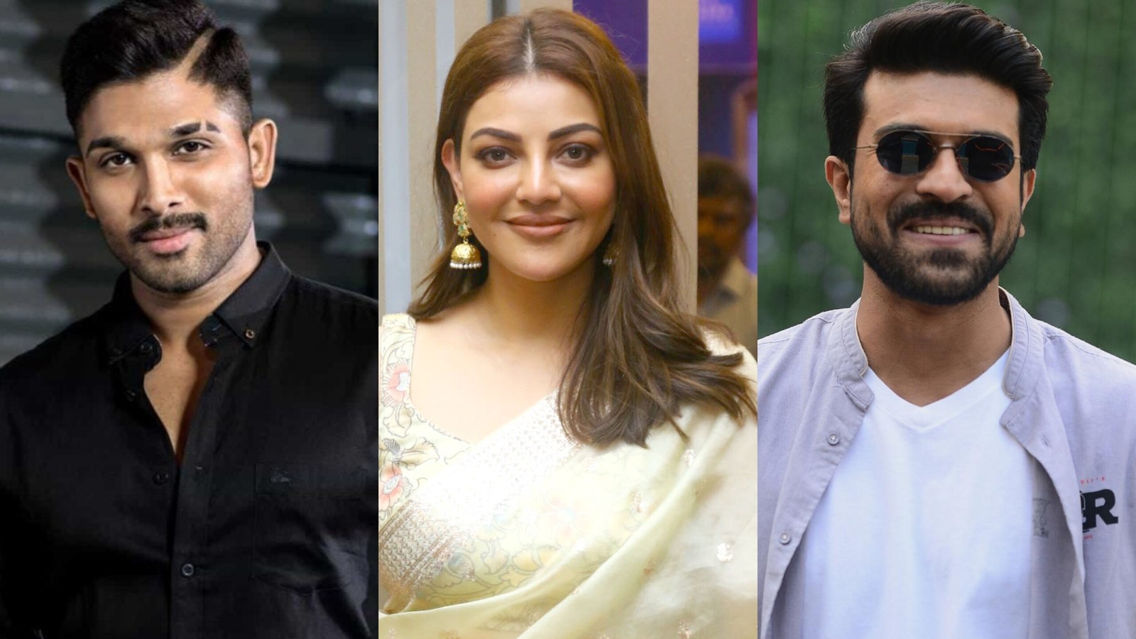 Kajal Agarwal posing gracefully during a film promotion – Bollywood and South film star