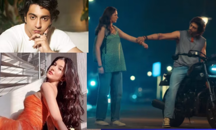 Upcoming Bollywood stars 2025 posing together for a film photoshoot